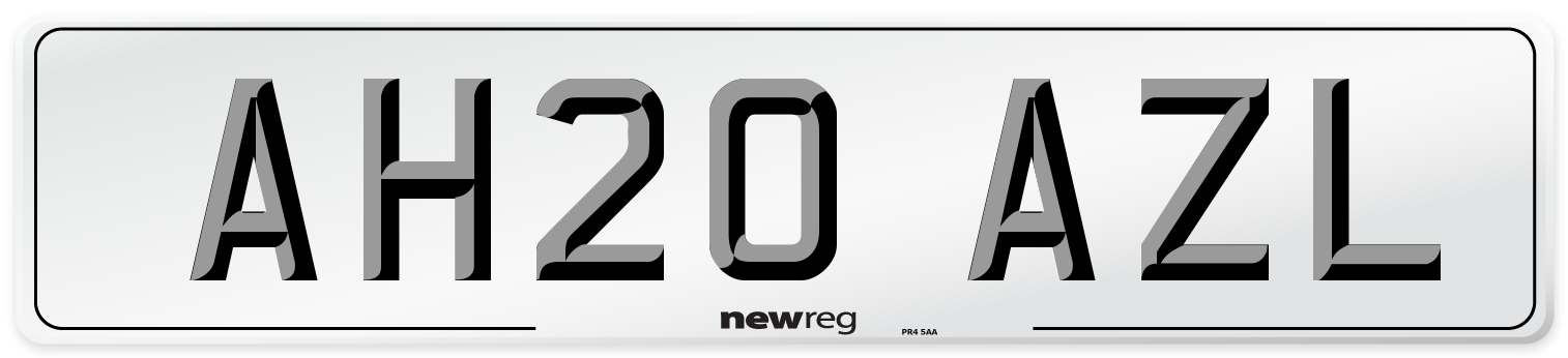 AH20 AZL Number Plate from New Reg